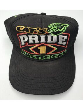 Vintage 1999 Arctic Cat Cat's Pride Hat Snowmobile Snow Machine Adjustable Hat